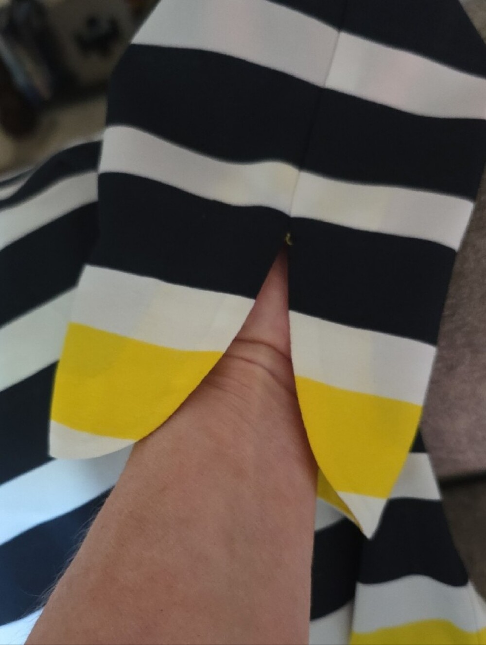 Eliza J Retro Colorblock Striped Shift Dress - Picture 6 of 9